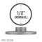 B & K STZ Industries 1/2 in. FIP each Black Malleable Iron Floor Flange 310UPF-12 - alternate 6